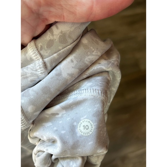 Lululemon Swift Speed High-Rise‎ Crop 21" Terrazzo Marble Silver Ice Size 10 - Picture 6 of 6